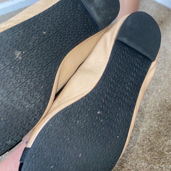 Michael Kors Dixie Nude Leather Bow Ballet Flats patent leather tan SZ 8.5 - Picture 5 of 8